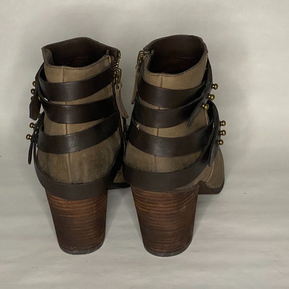 Brown multi-strap booties - Picture 3 of 4